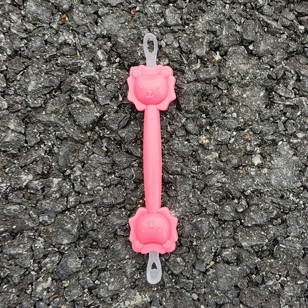 Tpe limpador de bebê colher de cera macia dupla cabeça curette selecionador nariz limpador de silicone orelha cotonetes de algodão do bebê pinças limpas