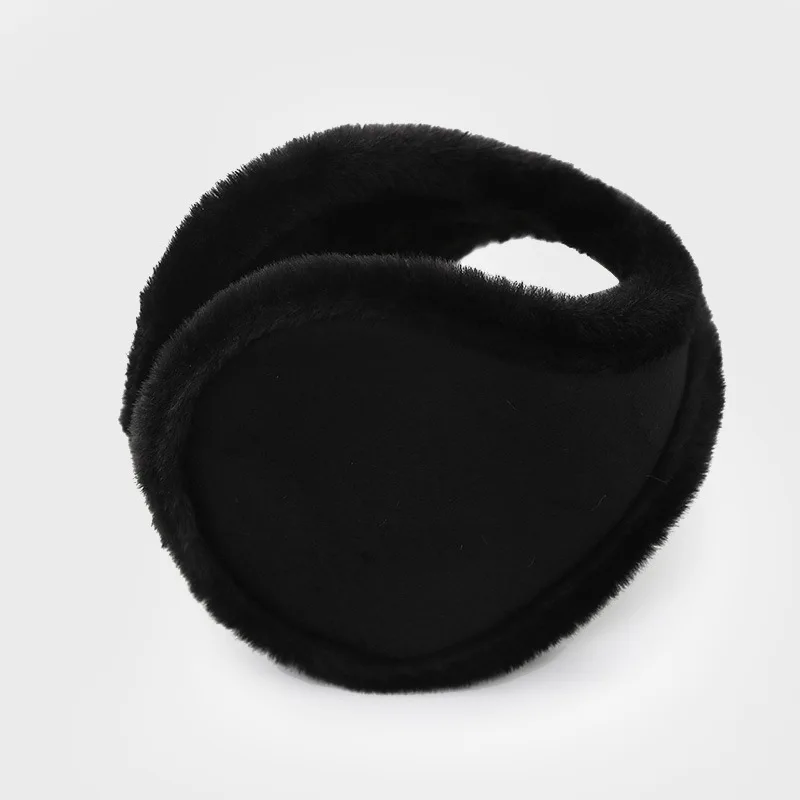 Orejeras térmicas de invierno para hombre con forro polar, cubiertas para los oídos gruesas y esponjosas, calentadores de oídos resistentes al frío, a la moda
