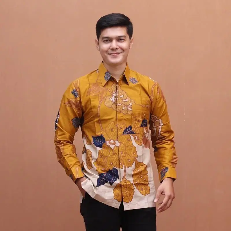 Camisa batik masculina barata manga curta mais recentes padrões camisa batik pekalongan novo uniforme ocasiões oficiais perfeitas festas barba