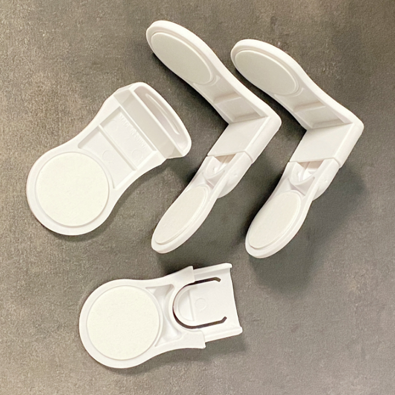 5 ชิ้น/ล็อตใหม่มุมล็อคความปลอดภัยสําหรับเด็กประตูตู้เด็กป้องกันลิ้นชักล็อค