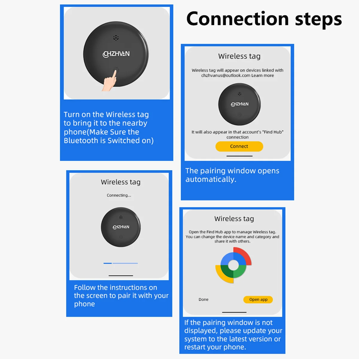 Мини-трекер для всего Android Key Finder, велосипедная сумка, потерянный трекер, умный Bluetooth-трекер для меток, работающий с приложением Google Find Hub