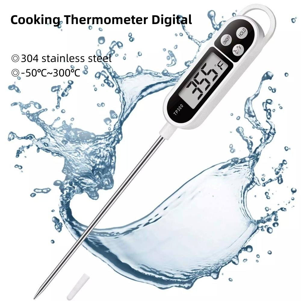 Termómetro Digital de cocina para barbacoa, sonda electrónica para alimentos, agua, leche, carne, termómetro inalámbrico para el hogar