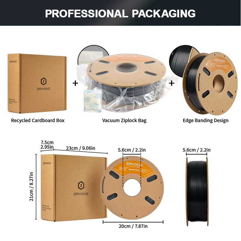 Стандартная нить PETG ERYONE 1/3/5/10 кг, 1,75 мм, 3D-принт, доступно многоцветное, нить изpetg, 3D-нить оптом, 1 кг/катушка