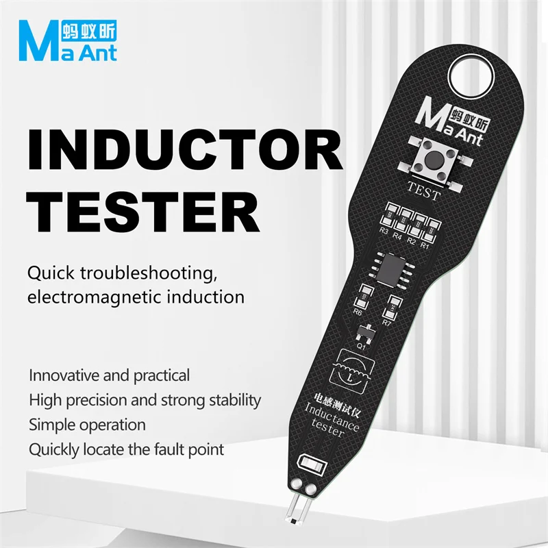 MaAnt M093 тестер индуктивности, тестер катушек материнской платы, детектор индуктора, инструмент для ремонта электромагнитной индукции, быстрая проверка неисправностей