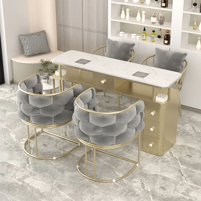 Yoocel Nordic โต๊ะวางเล็บผงเฟอร์นิเจอร์ทำเล็บมืออาชีพ