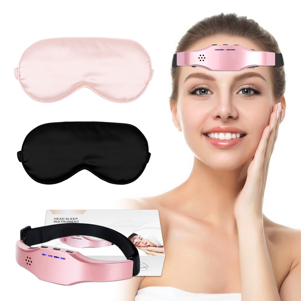 Умный электрический массажер для головы, монитор сна, устройство для снятия стресса и терапии, маска для сна