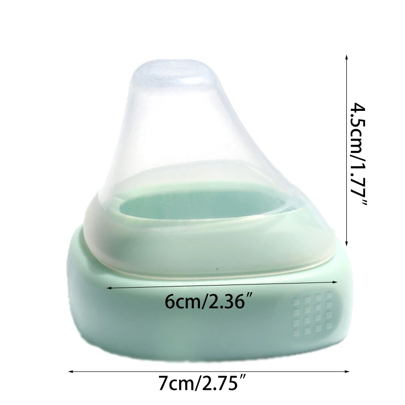 Collar y cubierta transparente que convierte sin problemas un contenedor de almacenamiento en una botella de alimentación, Compatible con botellas Hegen P31B