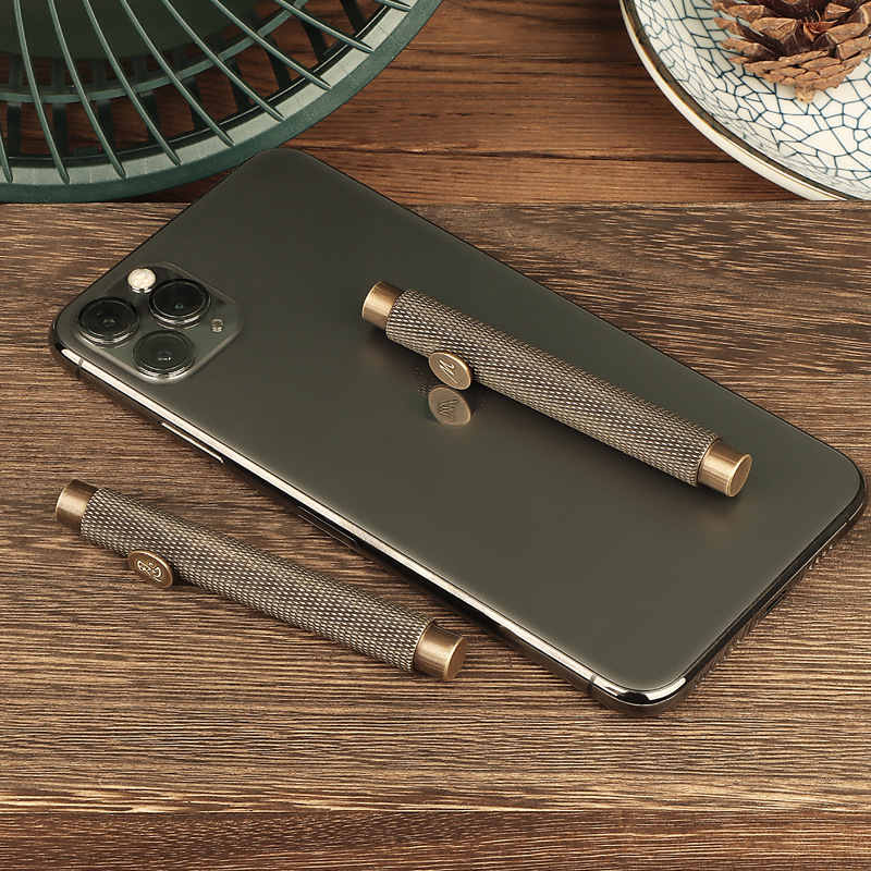 ヴィンテージ真鍮ミニポケットポータブル万年筆金属 0.5 ミリメートルクリエイティブショート学生手書きアーティスト筆記ペン事務用品