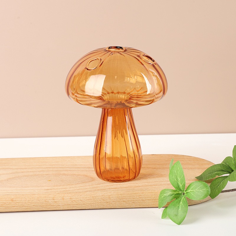Florero de cristal de seta de Color gelatina transparente, botella de aromaterapia, florero pequeño para el hogar, maceta de flores hidropónicas, decoración de mesa Simple