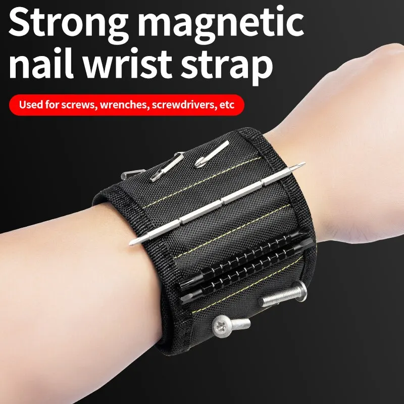 Multifunctionele magnetische polsband Schroef opbergtas Draagbare elektricien Polsbeschermer Oxford stoffen gereedschapsset Stevig en duurzaam