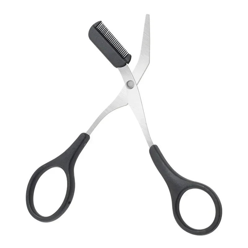 Wenkbrauwschaar met kam Ontharing Scheerapparaat Wenkbrauwen Vormgeven Make-up Tool Karsyngirl 1 Stuks Veilige Wenkbrauwtrimmer Roestvrij staal