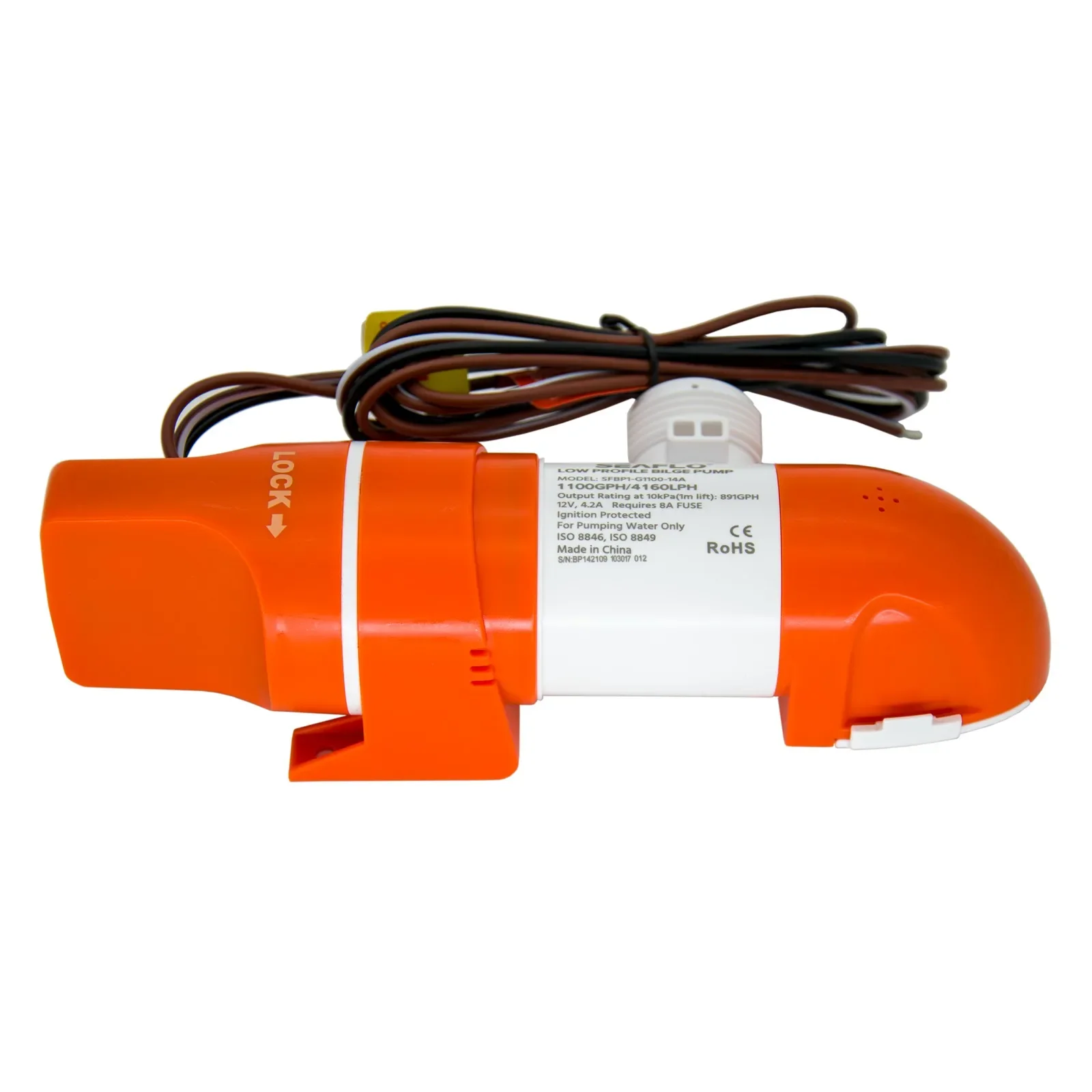 14A Serie Automatische Lenspomp Laag Profiel Boot Marine Water Sensing Lenspomp 12V 1100GPH