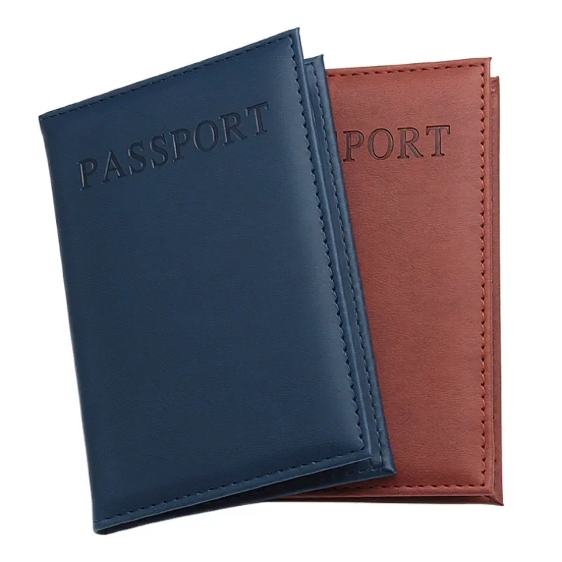 1pc couro do plutônio possport capa caso para viagem mundial protetor de passaporte organizador universal titular do passaporte saco caso manga