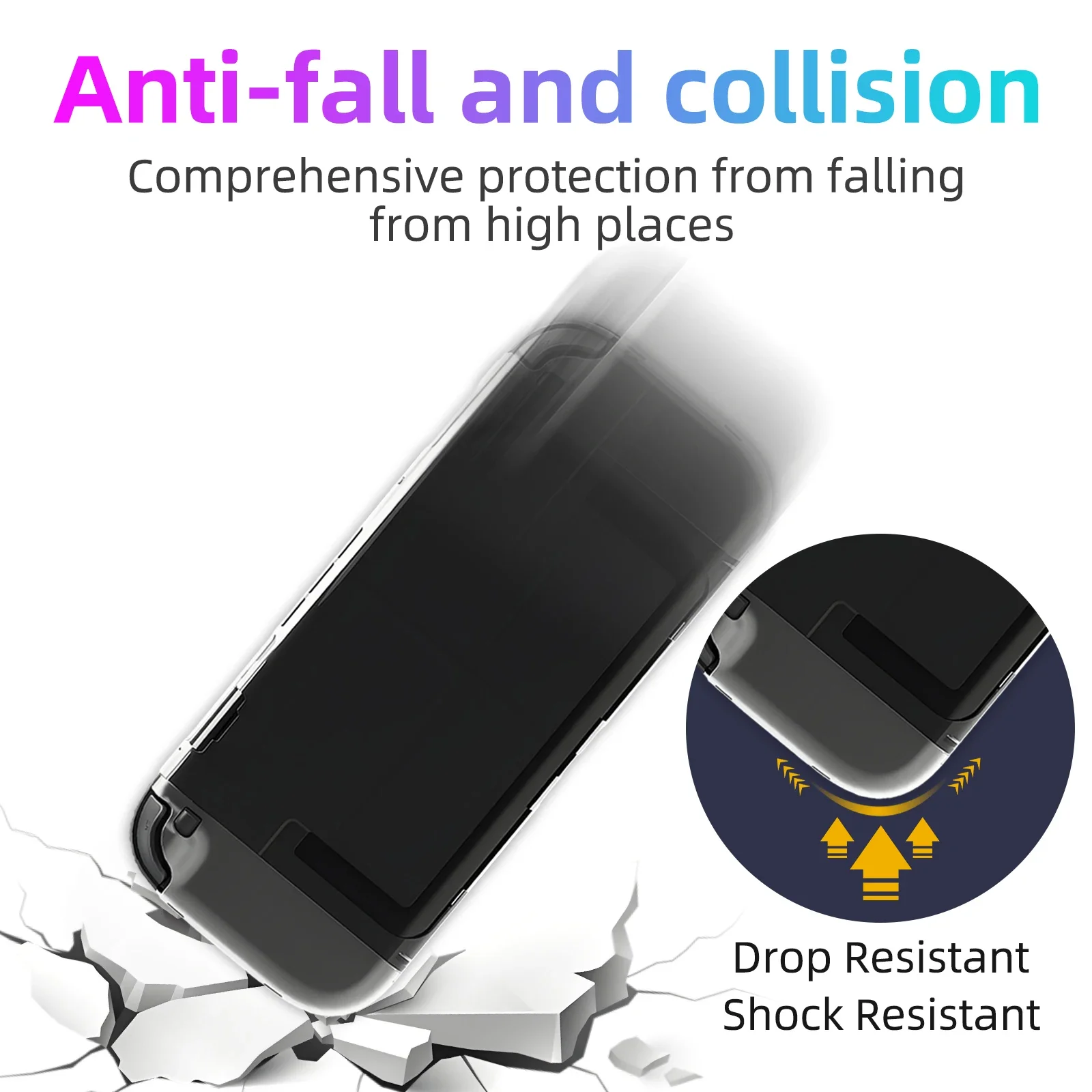 Transparent PC Hard Case for Nintendo Switch 2 Joycon Protective Shell Cover Switch2 Shockproof Protector Case Accessories