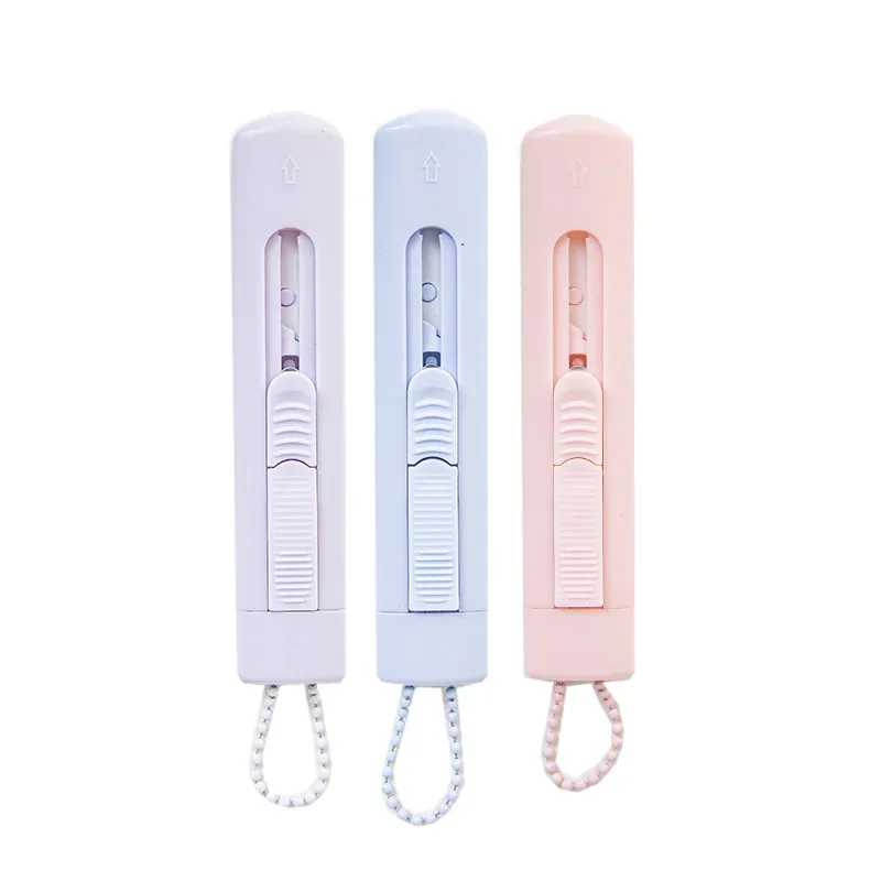 Mini Solid Color Utility Knife Ins Simplicity Korean Box Cutter Ceramics Do Not Hurt Hand Paper Cutter Student/office Supplies