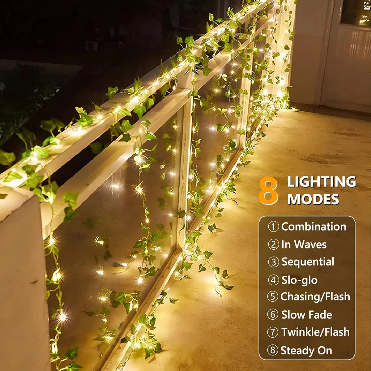 2M 20 LED สีเขียว Leaf String Light สวนไฟตกแต่งปีใหม่ String โคมไฟงานแต่งงานวันขอบคุณพระเจ้าตกแต่งคริสต์มาส