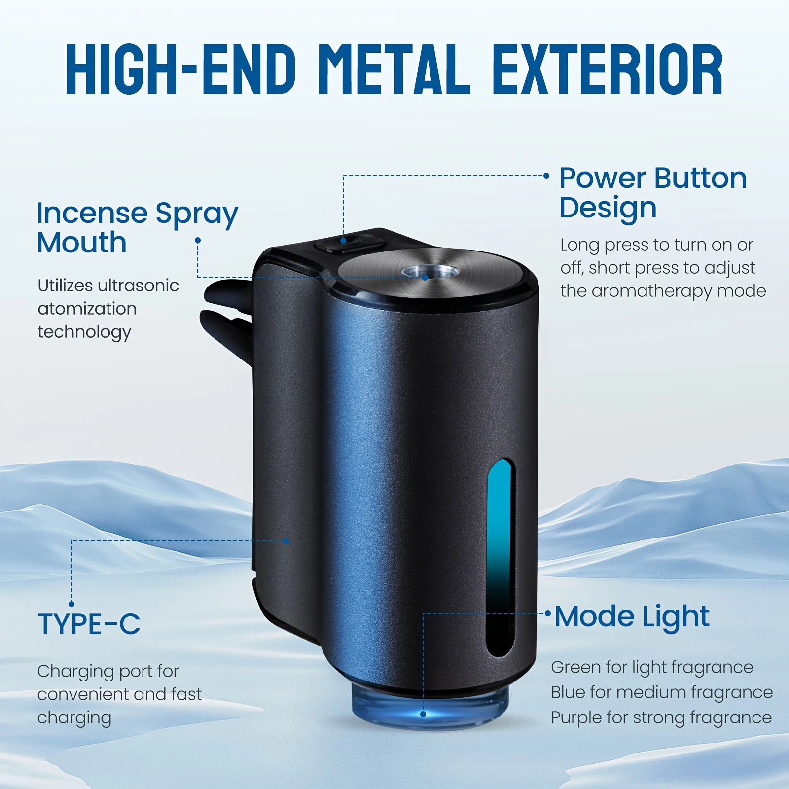 Neue Smart Auto Air Aromatherapie Diffusor Auto Lufterfrischer Luftbefeuchter Aromatherapie Lufterfrischer Entfernen Gerüche Auto Zubehör
