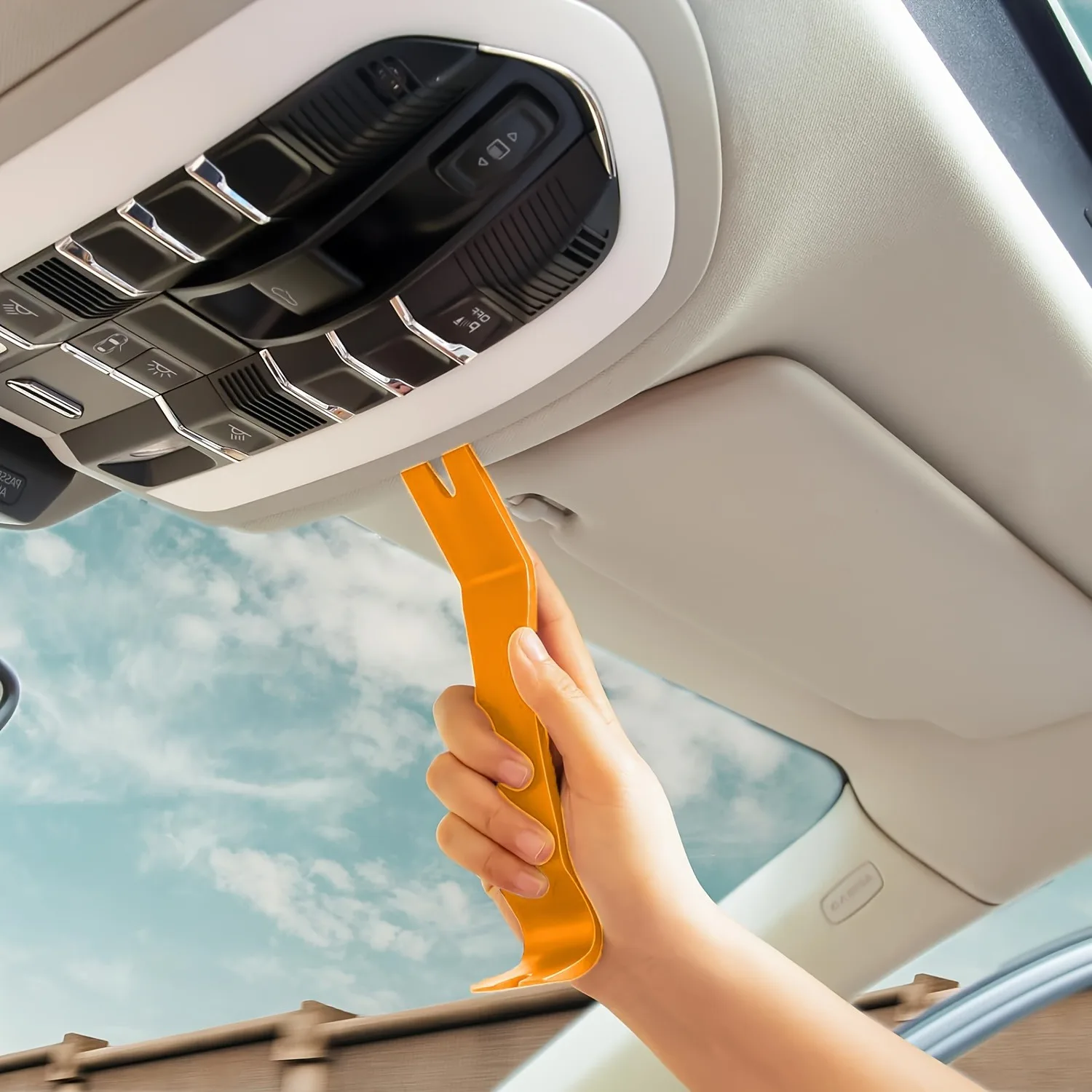 พลาสติกถอดอัตโนมัติชุดเครื่องมือรถวิทยุแผงประตูคลิป Trim Dash Audio Removal Installer Pry Kit Refit ชุด