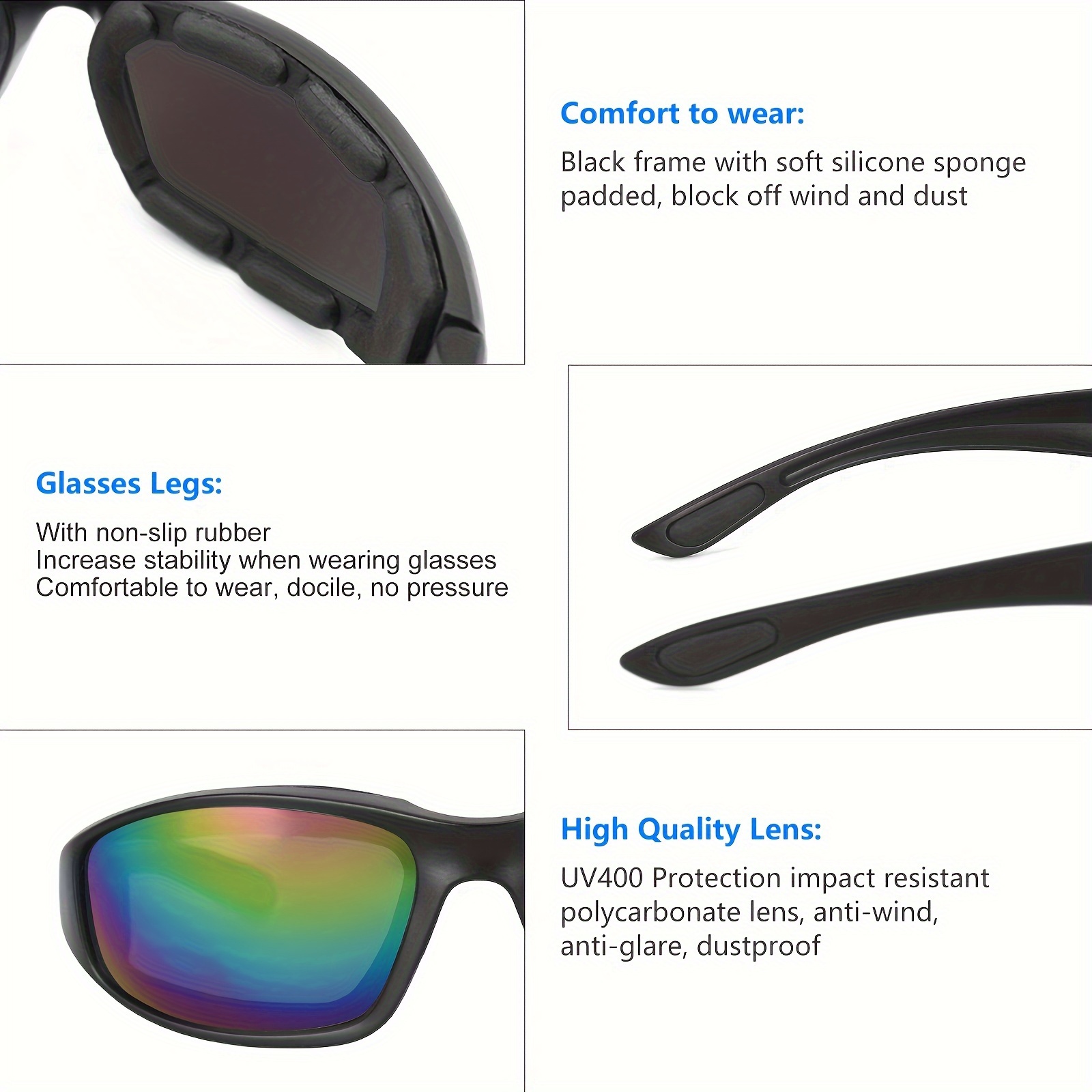 男性と女性のための防風偏光サングラス,オートバイのメガネ,乗馬用ゴーグル,スポーツ,オートバイのメガネ,保護,uv400,新品