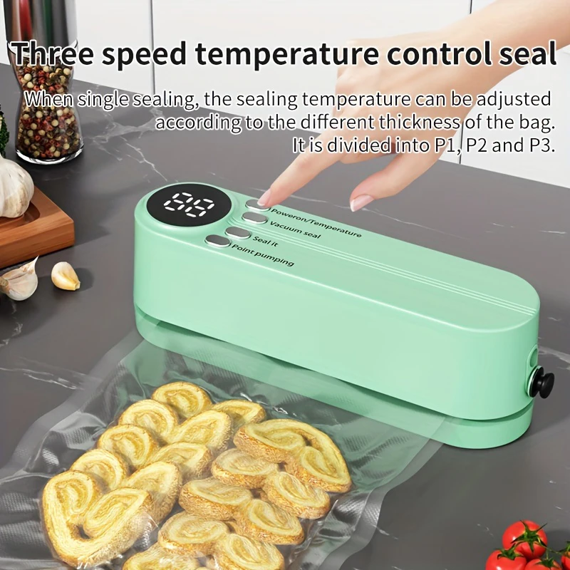 Portable Usb Charging Vacuum Sealer A Multifunctional Food Sealer With Sealing External Suction Inflation Functions New Hot Sale
