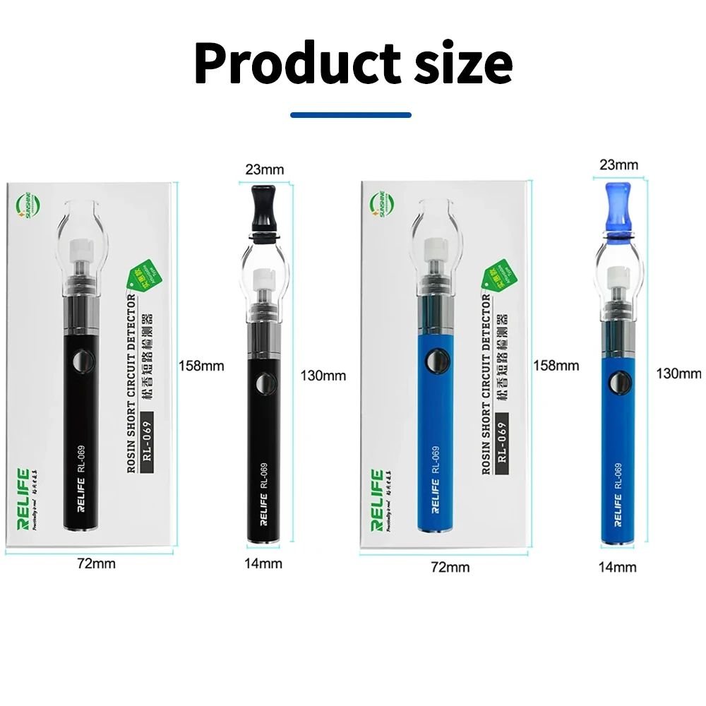 RELIFE RL-069 Rosin Atomizer Flux Pen USB Charging Suitable for Mobile Phone Repair Motherboard PCB Short Circuit Detector Tool