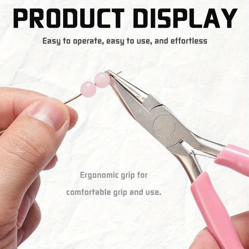 1/2pcs Mini 5 นิ้วรอบเว้าคีม Wire Looping คีม Precision เครื่องประดับลวด Looping คีมสําหรับเครื่องประดับ DIY ทํา