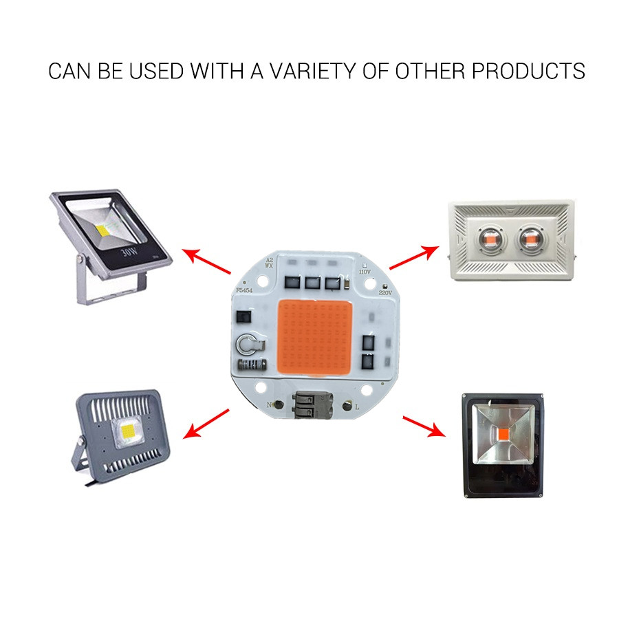 100 ワット 70 ワット 50 ワット COB LED 成長ライト溶接無料 220 V 110 V LED チップ植物成長用ライトテントフルスペクトル LED フィトランプ