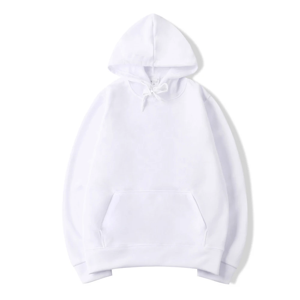 Sudaderas con capucha para hombre, jersey para mujer, sudaderas con capucha informales para primavera y otoño, sudaderas con capucha de Color sólido, sudadera negra de gran tamaño para hombre