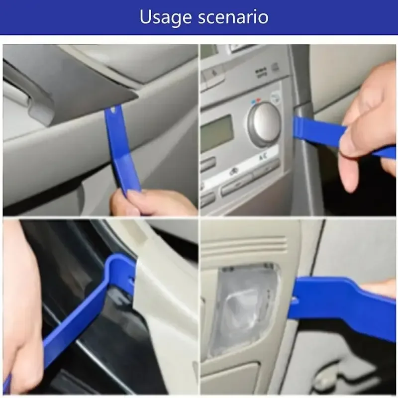 5 pçs kit de ferramentas de remoção de guarnição de áudio do carro anti-risco alavanca aplicável painel da porta do carro e painel de áudio