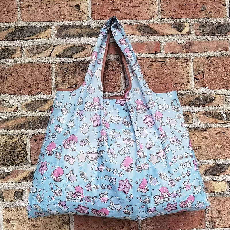 Sanrio Hello Kitty bolso de mano plegable portátil bolso de compras impermeable bolso de compras grande reutilizable respetuoso con el medio ambiente