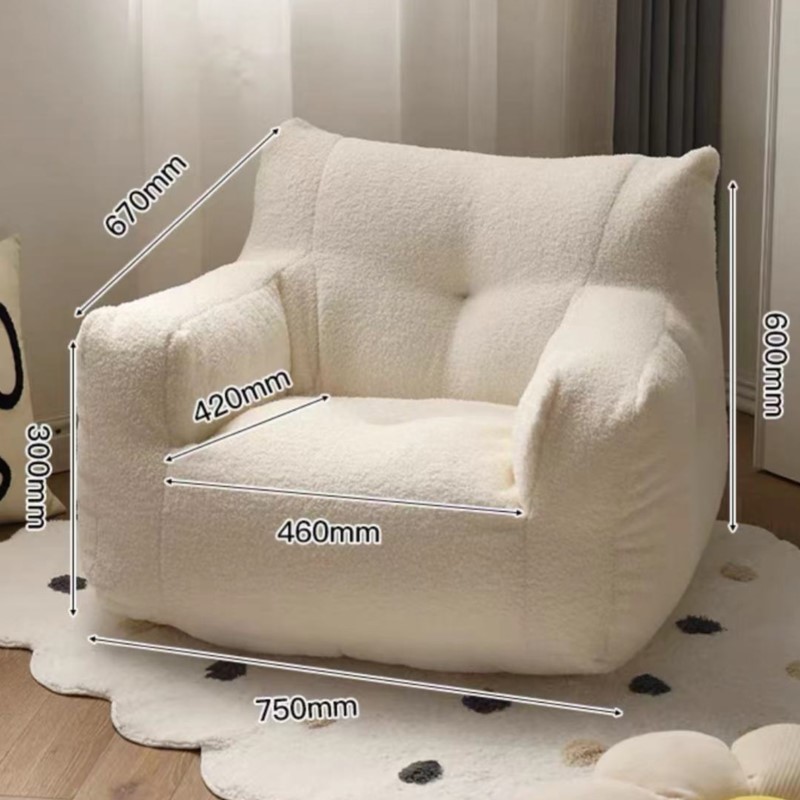 K-star Dopamine Color Solid Color Simple Earless Adult And Children's Sofa Reading Corner Lazy Sofa Chair Mini 2024 Dropshipping