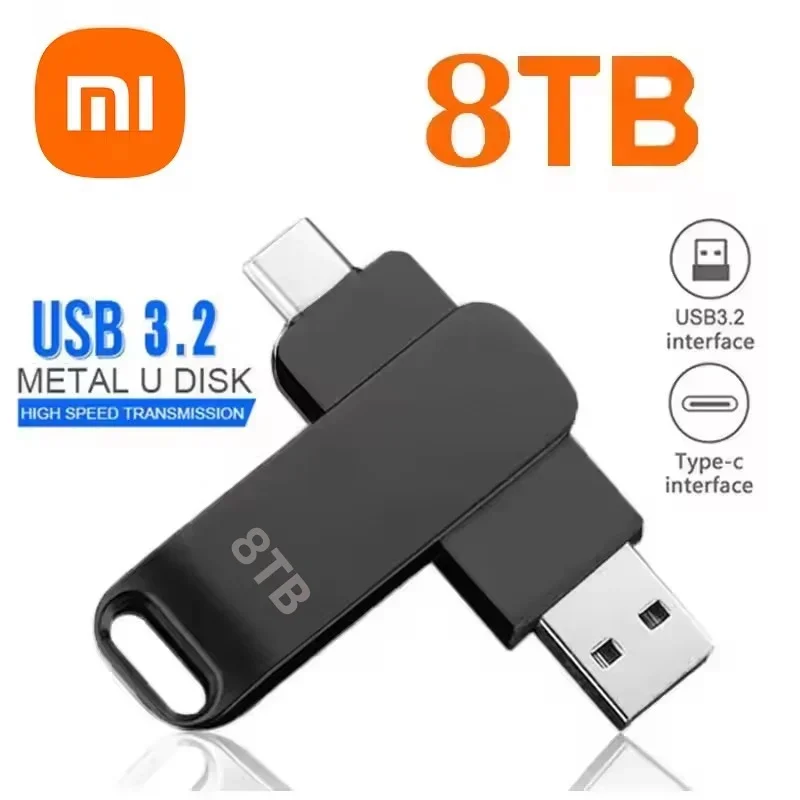 Xiaomi 16TB 3,2 unidades Flash de alta velocidad USB transferencia Metal Pendrive tarjeta de memoria Pendrive Flash Disk Memoria palo impermeable