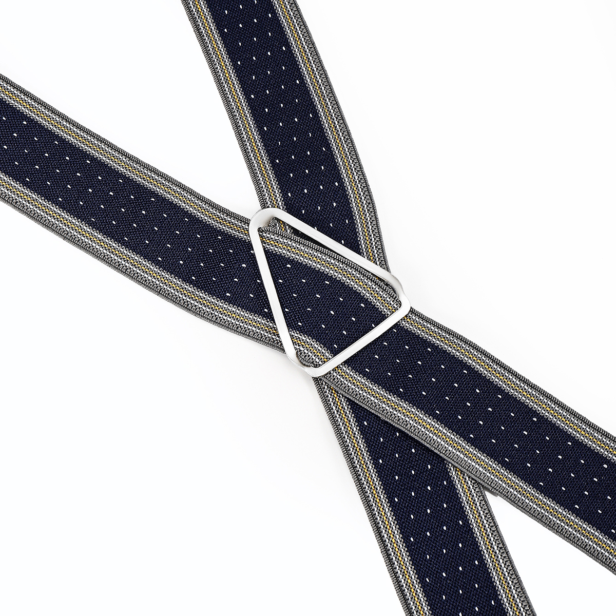 Pantalones de hombre con cuatro clips y tirantes elásticos británicos con flores y puntos