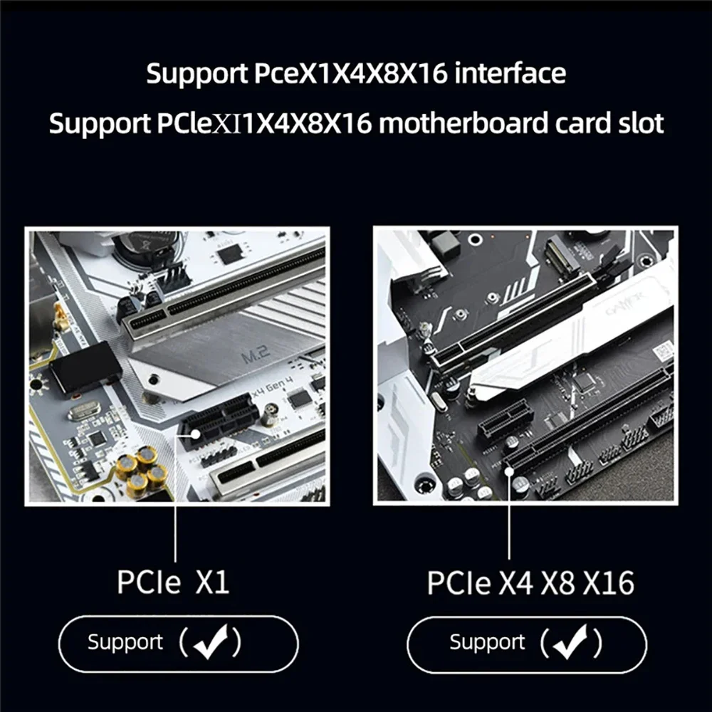 M.2 NVME B&M Key To PCIe 4.0/3.0 X1 x1 X4 x8 x16 интерфейс Адаптерная карта Материнская плата ПК Для 2230 2242 2260 2280 SSD жесткий диск
