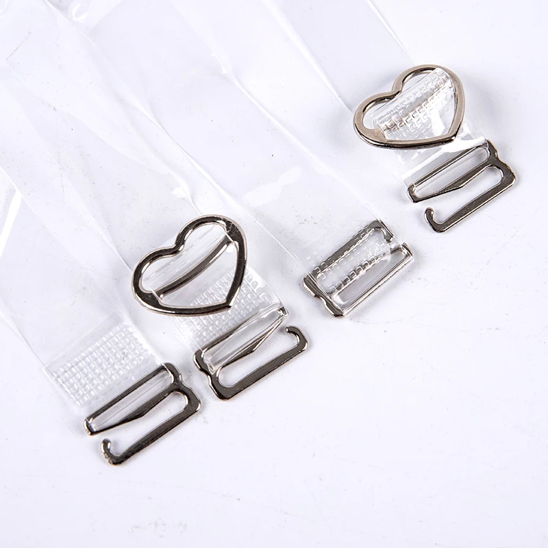 1Pair Adjustable TPU Bra Straps Belt Women's Elastic Invisible Transparent Silicone Bra Straps Intimates Accessories