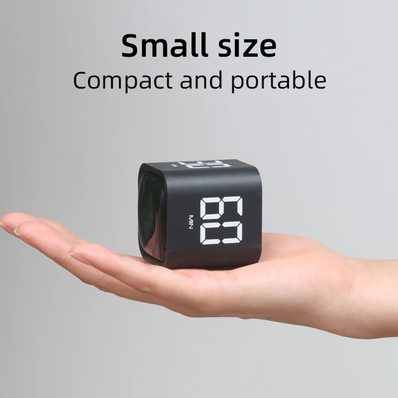 Gravity Flip Timer Stil trillingsgeluid Alarm 5-60 minuten en aangepaste countdown Perfect voor werken, leren, kookstudie