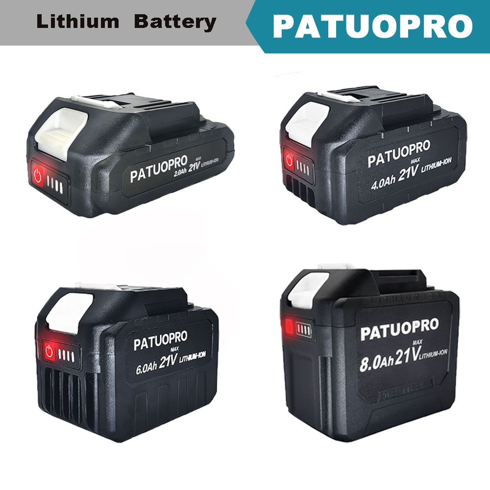 Batería de litio recargable de 18-21V 2,0 4,0 6,0 8,0Ah para Makita 18V llave inalámbrica sierra taladro amoladora angular soplador destornillador