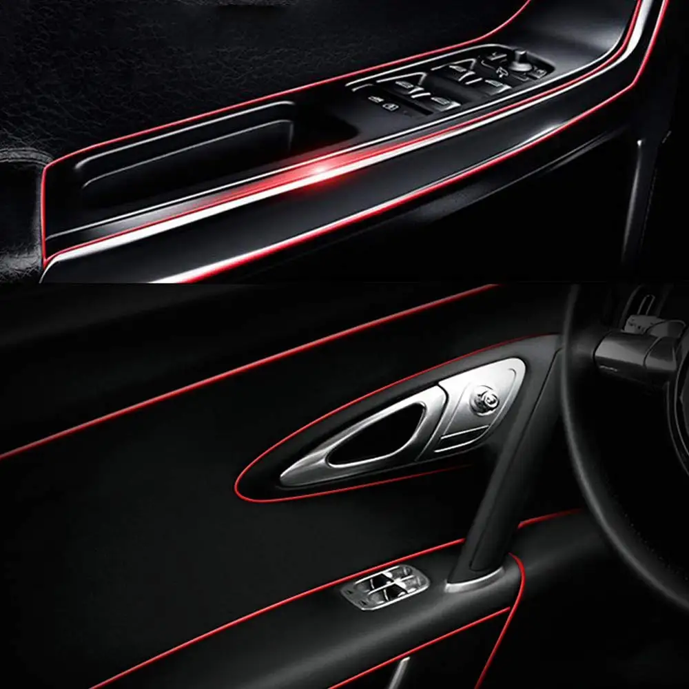 車のインテリアトリムストリップユニバーサル車のギャップフィラー自動車成形ライン装飾アクセサリー DIY 柔軟なストリップガーニッシュ