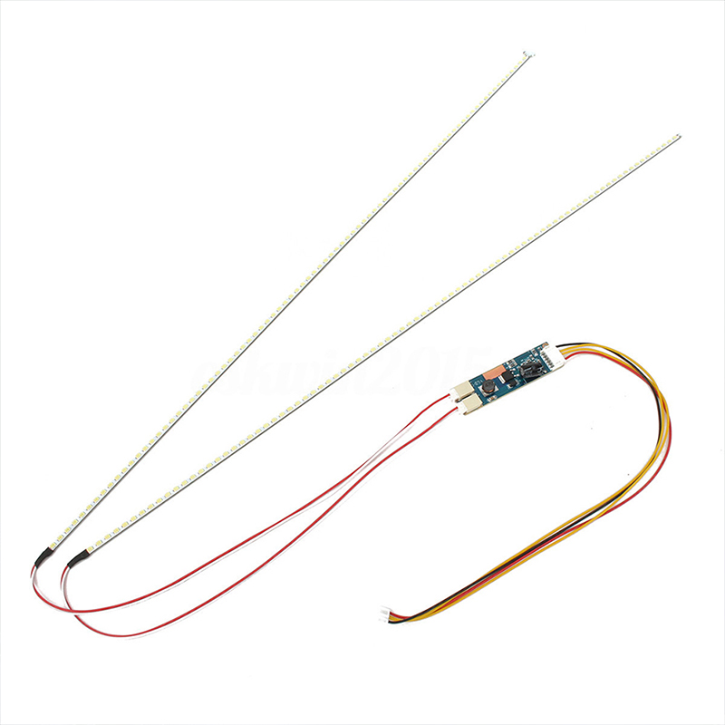 LEDバックライトストリップキット,調整可能な明るさ,更新された24インチ,液晶ccflパネル,送料無料,540mm, 5個