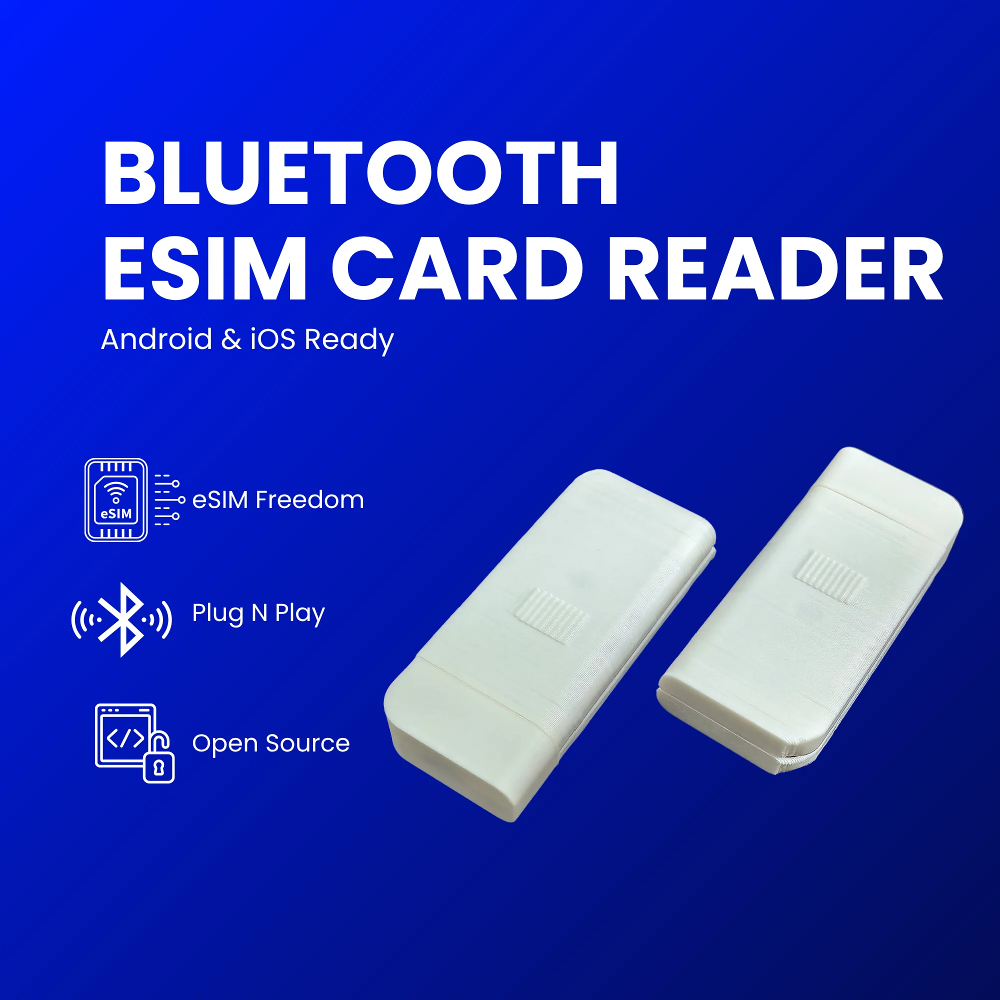 Leitor de cartão eSIM Bluetooth de código aberto para Android e iOS