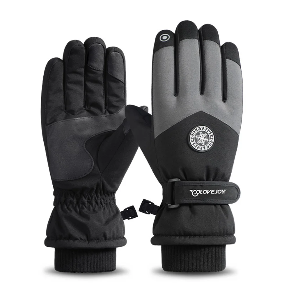 2025 novas luvas de esqui à prova dwaterproof água inverno tela toque luva neve velo forrado luvas térmicas quentes para snowboard esqui correndo cycl