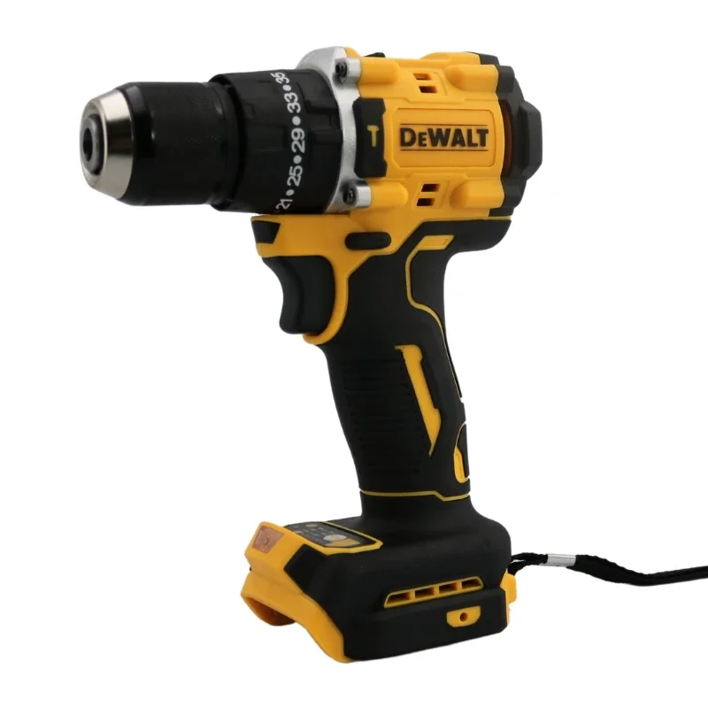 Dewalt-taladro de impacto inalámbrico DCD805, 20V, sin escobillas, Kit de taladro de impacto/destornillador, herramienta en herramientas eléctricas recargables, llave de 2300RPM