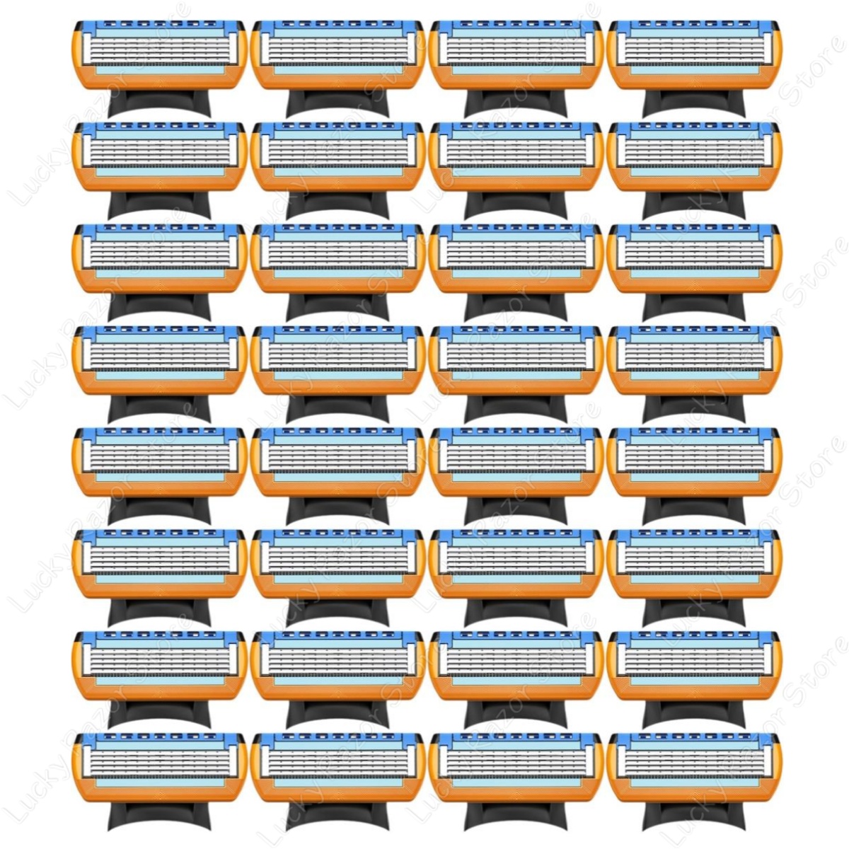 새로운 퓨전 5 면도날 5 레이어 안전 수동 면도 헤드 교체 수염 면도기 리필 카세트 남성용 페이스 케어