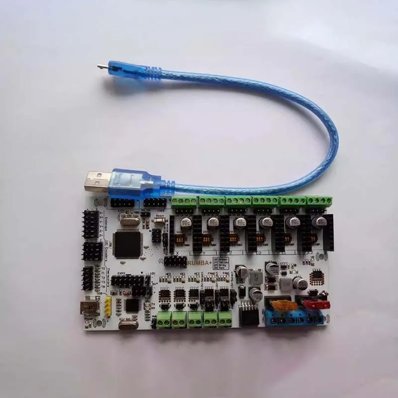 Steuerplatine 1PC Neue Unterstützung Dual Z-Achsen-Laufwerk Motherboard RUMBA+ für 3D-Drucker