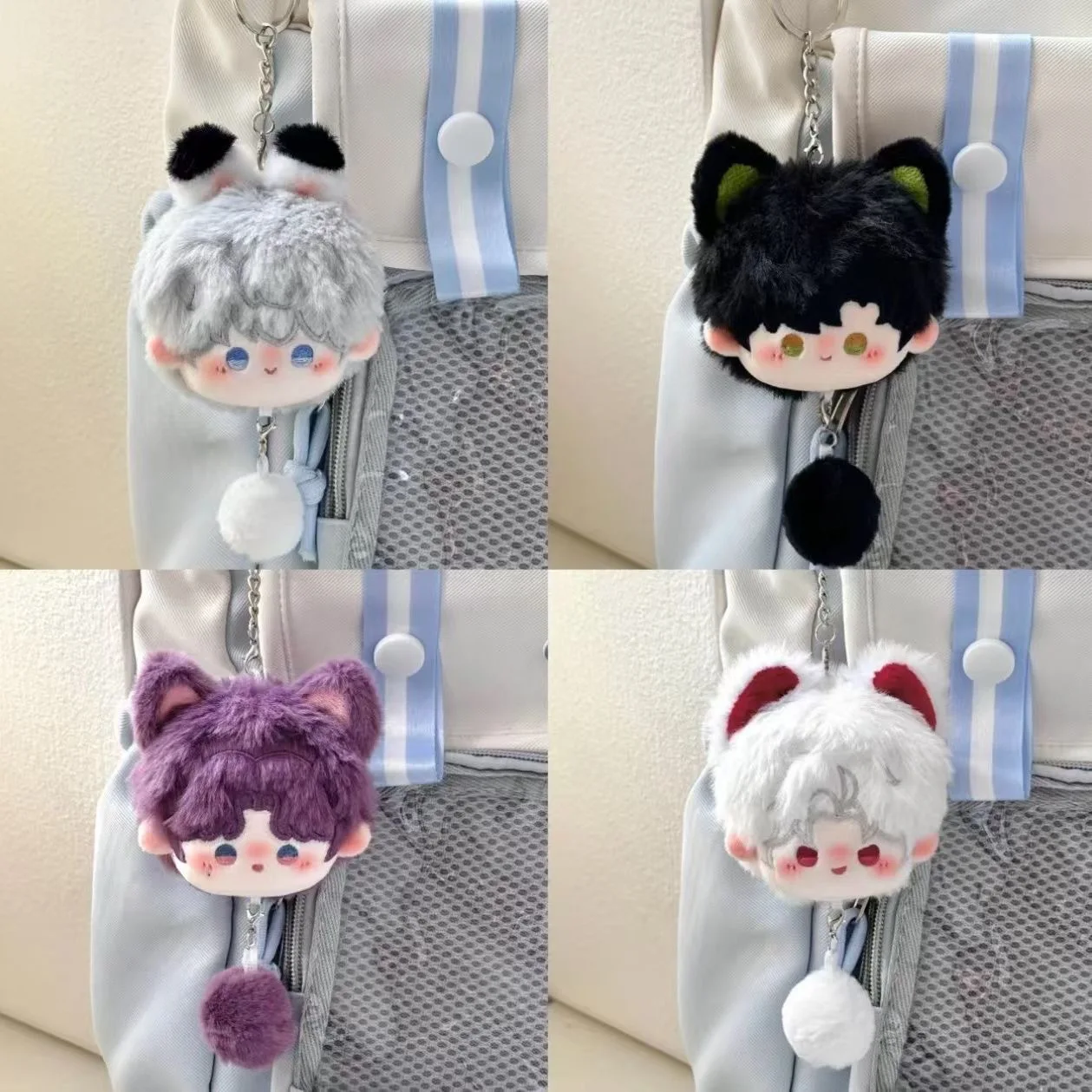 Gioco Love and Deepspace Ciondolo Kawaii Xavier Zayne Rafayel Sylus Portachiavi con ciondolo per borsa in peluche