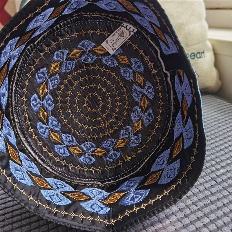 Mới Hồi Giáo Nam Cầu Nguyện Nón Cotton Thêu Giải Trí Ả Rập Hồi Giáo Nón Hồi Giáo Băng Đô Cài Tóc Turban Gọng Do Thái Nắp Nam Khăn Trùm Đầu Quần Áo