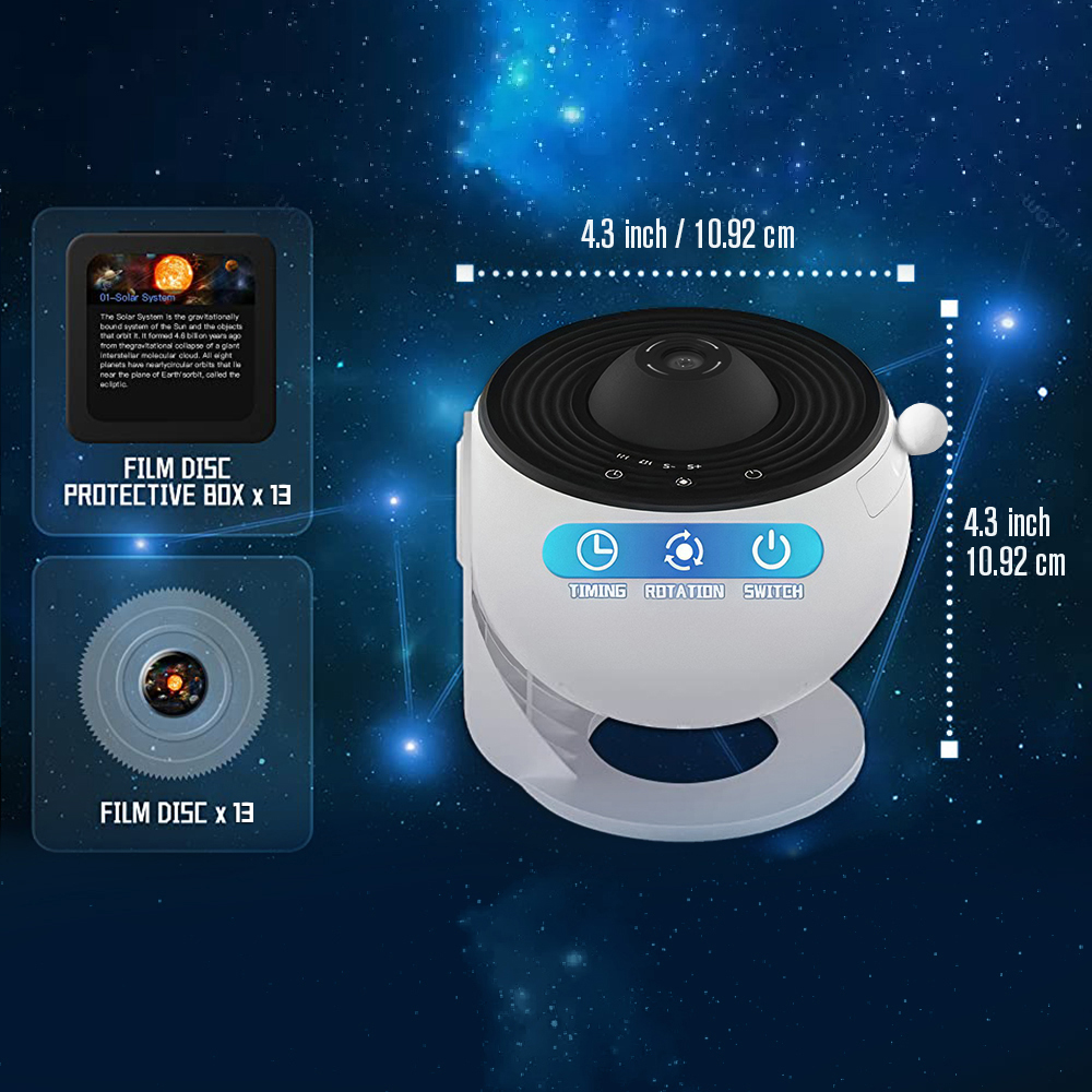 13-in-1-Sternprojektor, Planetarium-Galaxie-Projektor für Schlafzimmer, Aurora-Projektor, Nachtlichtprojektor für Kinder und Erwachsene