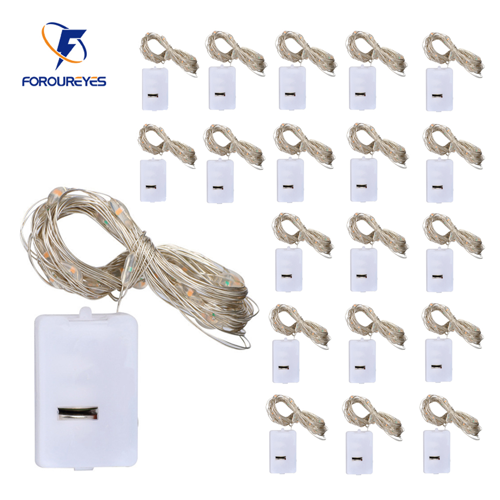 20 Stück DIY LED-Leuchten 2 m 20 LEDs 3 Modi Batterie Warmweiß Multi-String-Beleuchtung Geburtstage Weihnachtsgeschenk Dekorationen für den Urlaub