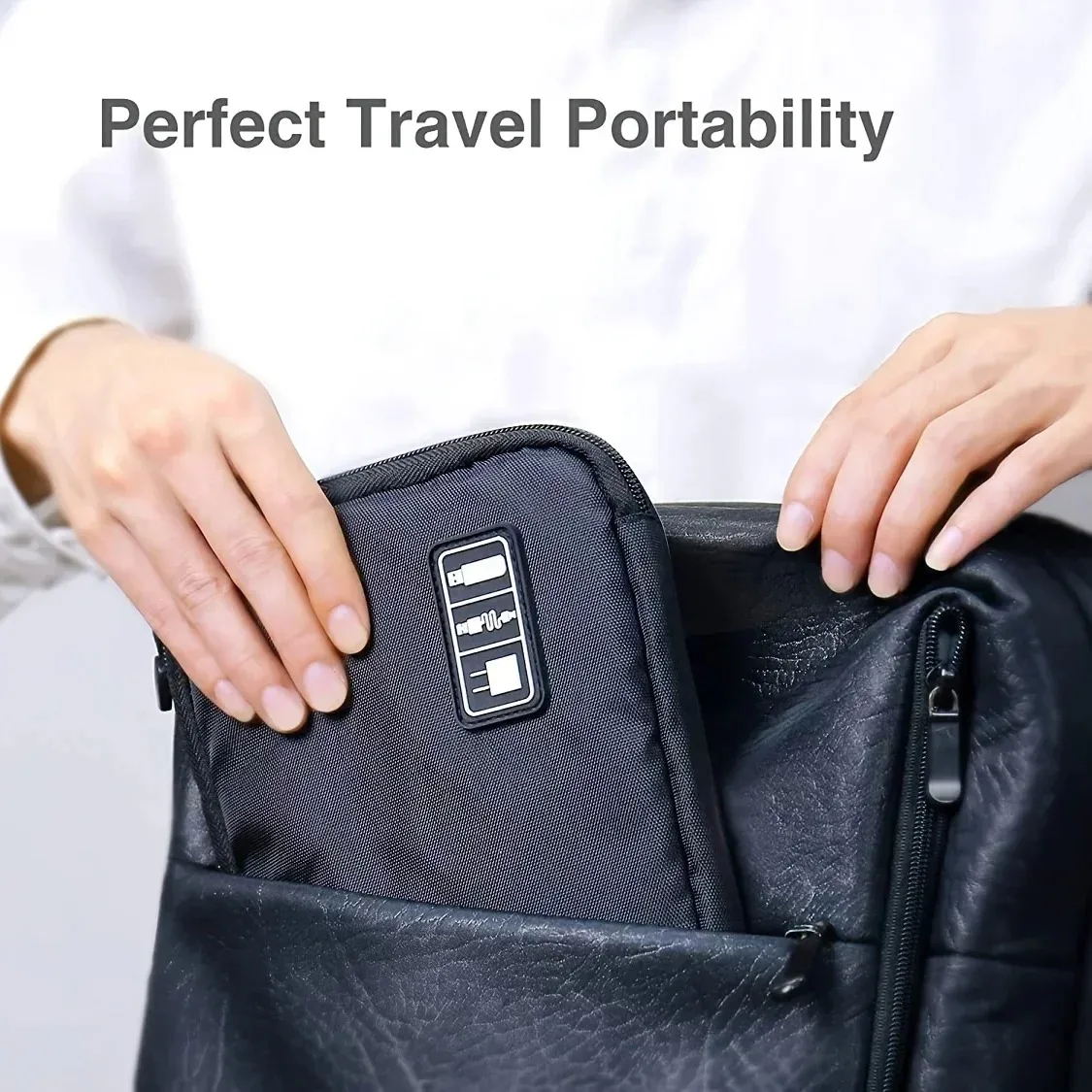 1-2PCS กระเป๋ากันน้ําหูฟังข้อมูลมือถือกระเป๋าเก็บสายเคเบิลกระเป๋าเก็บดิจิตอล Charger อุปกรณ์เสริมกระเป๋า