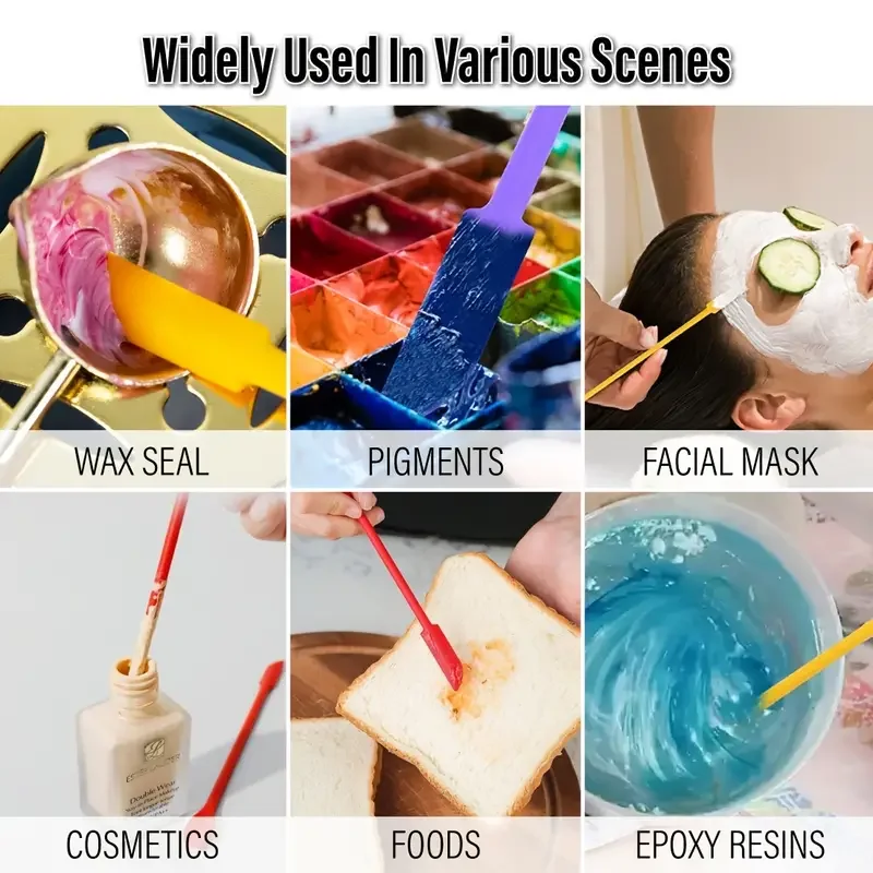 1 PC Double-End ซิลิโคนซีล WAX Spatula เครื่องมือ,Multifunction WAX Seal ผัด Sticks, ซิลิโคนทนความร้อน Scraper สําหรับซีล